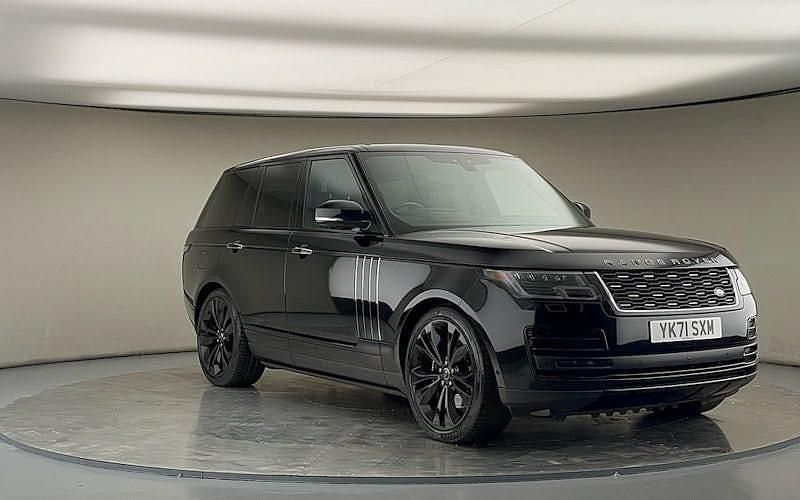 Santorini black Used 2021 Land Rover Range Rover SVAutobiography Dynamic Black SUV | £56,850 (Expensive) - Image 1/4