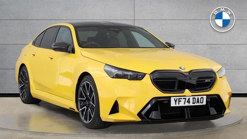 Yellow Used 2024 BMW M5 Comfort Edition Sedan | £89,990 - Image 1/4