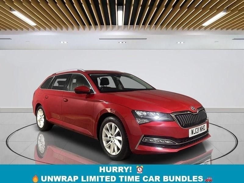 Red Used 2021 Skoda Superb SE Technology Estate | £11,349 (Good price) - Image 1/3