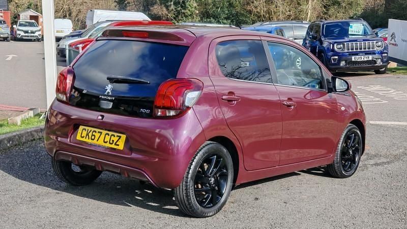 Used Peugeot 108 Allure 82 HP (60 kW) 2017 Mauve/purple Hatchback