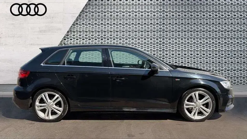 Used Audi A3 S-Line 150 HP (110 kW) 2018 Black Sedan