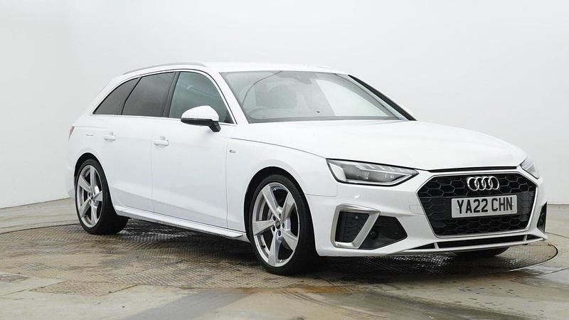 White Used 2022 Audi A4 S-Line Estate | £27,630 (A bit pricey) - Image 1/4