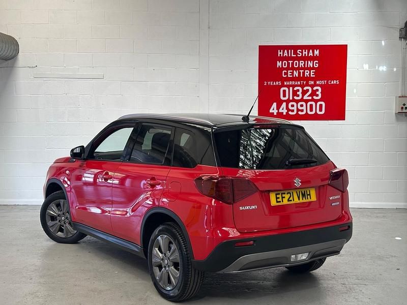 Used Suzuki Vitara SZ-T 129 HP (94 kW) 2021 Bright red & cosmic black pearl SUV