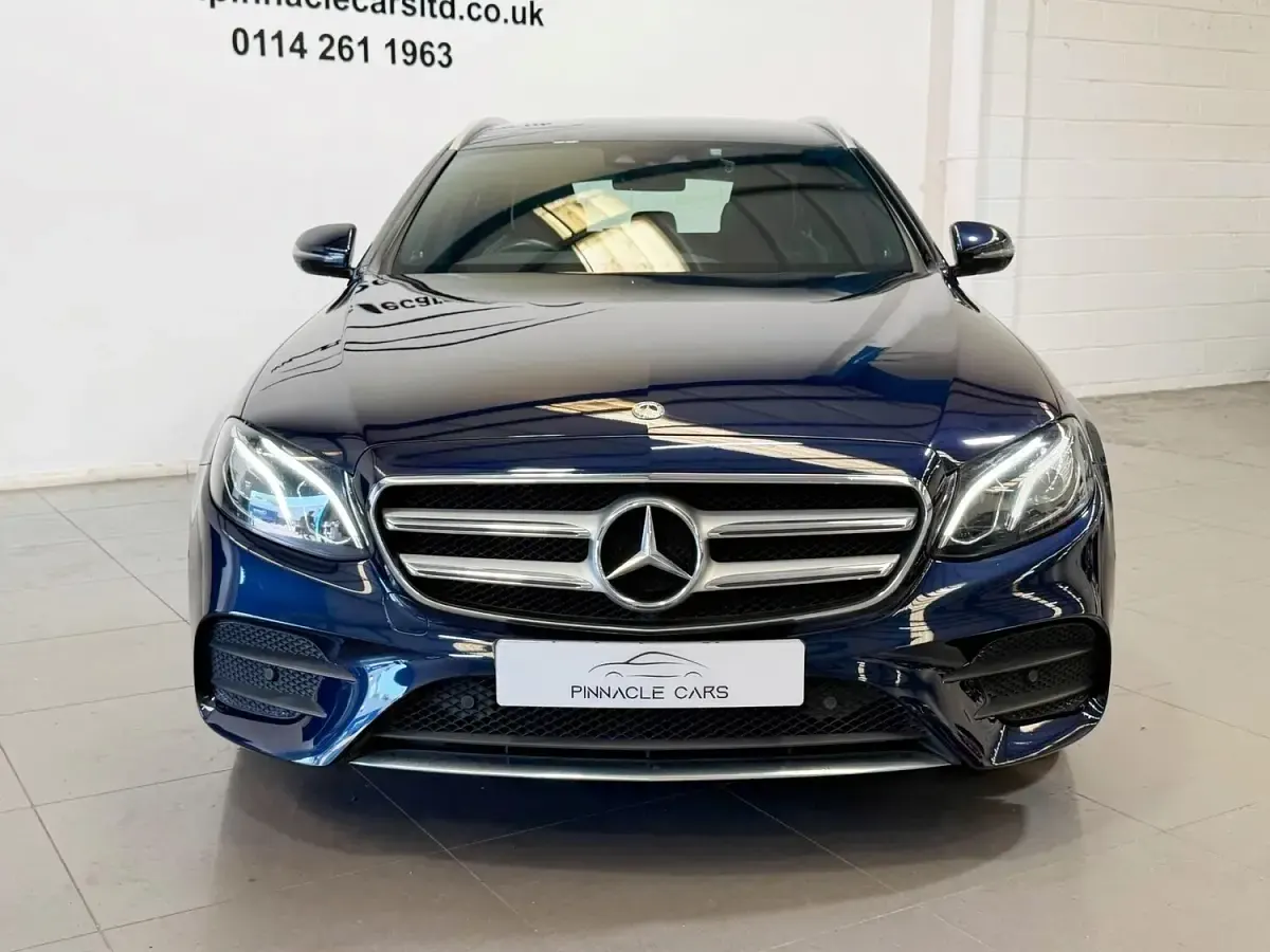 Used Mercedes E220 AMG line 2018 Blue Estate