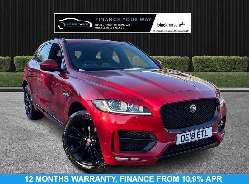 Red Used 2018 Jaguar F-Pace R-Sport SUV | £16,795 (Fair price) - Image 1/3