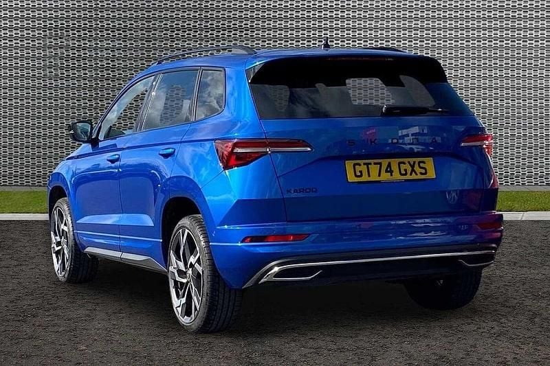 Used Skoda Karoq SportLine 110 HP (80 kW) 2024 Race blue metallic SUV