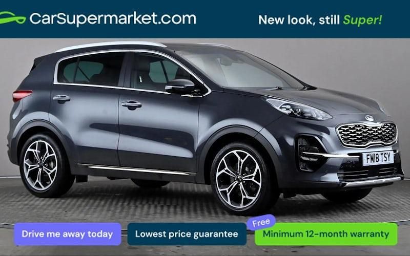 Used Kia Sportage GT-Line S 136 HP (100 kW) 2018 Grey SUV