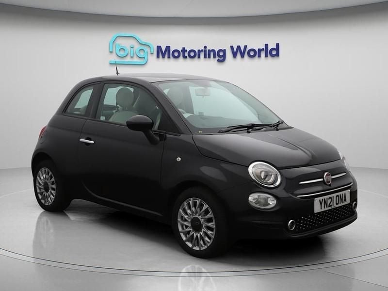 Black Used 2021 Fiat 500 Lounge Hatchback | £8,300 (Fair price) - Image 1/4
