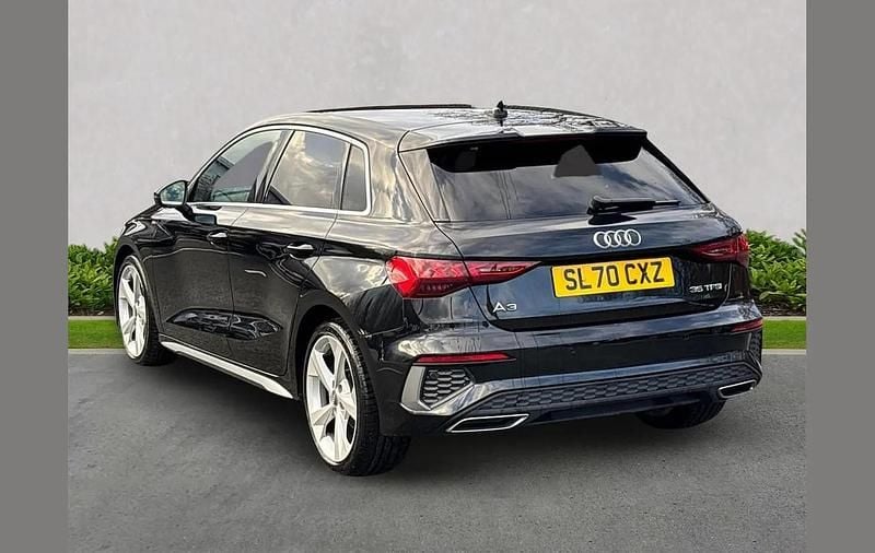 Used Audi A3 S-Line 147 HP (108 kW) 2020 Black Hatchback