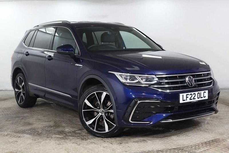 Blue Used 2022 VW Tiguan Allspace R-line SUV | £25,475 (Fair price) - Image 1/1
