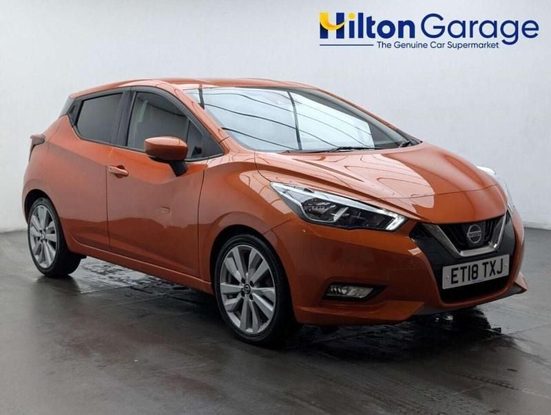 Used Nissan Micra Tekna 90 HP (66 kW) 2018 Orange Hatchback