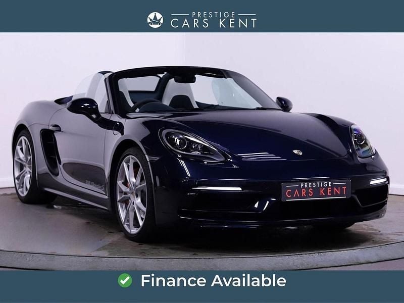 Used Porsche 718 Boxster 350 HP (257 kW) 2020 Blue Cabriolet