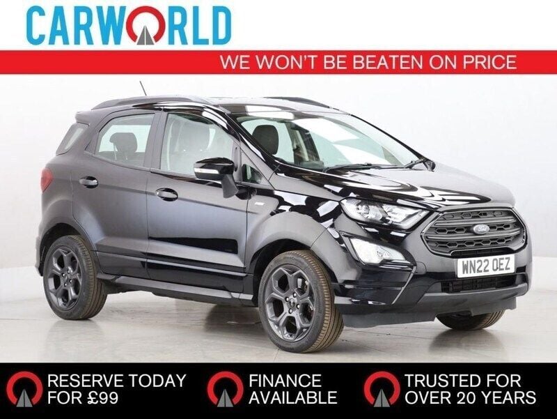 Black Used 2022 Ford Ecosport ST-Line SUV | £12,700 (Fair price) - Image 1/3