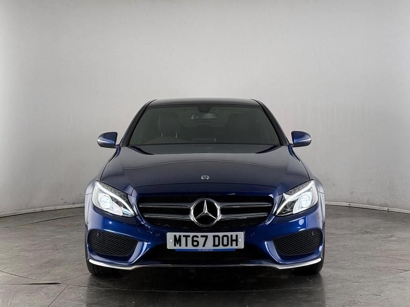 Used Mercedes C200 AMG line 184 HP (135 kW) 2017 Blue Sedan