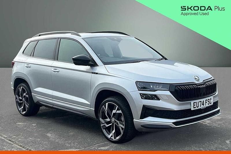 Used Skoda Karoq SportLine 150 HP (110 kW) 2024 Silver SUV