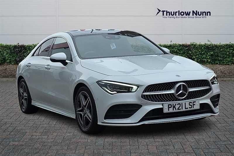 Used Mercedes CLA200 AMG Line Premium Plus 163 HP (119 kW) 2021 White Coupe