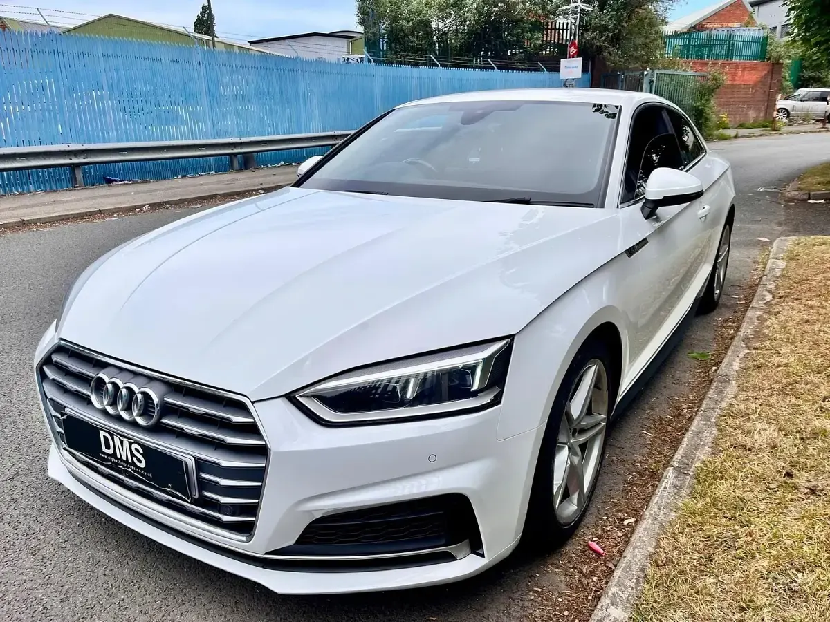 Used Audi A5 S-Line 190 HP (139 kW) 2018 White Coupe