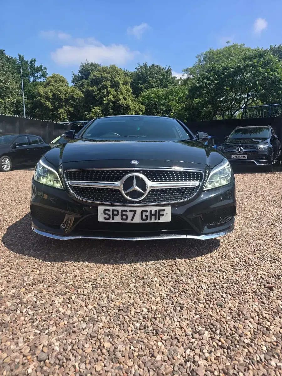 Used Mercedes CLS220 AMG line 177 HP (130 kW) 2017 Black Coupe