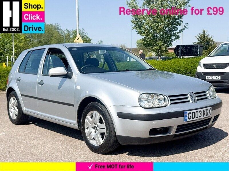 Silver Used 2003 VW Golf IV Match Hatchback | £1,300 (A bit pricey) - Image 1/3