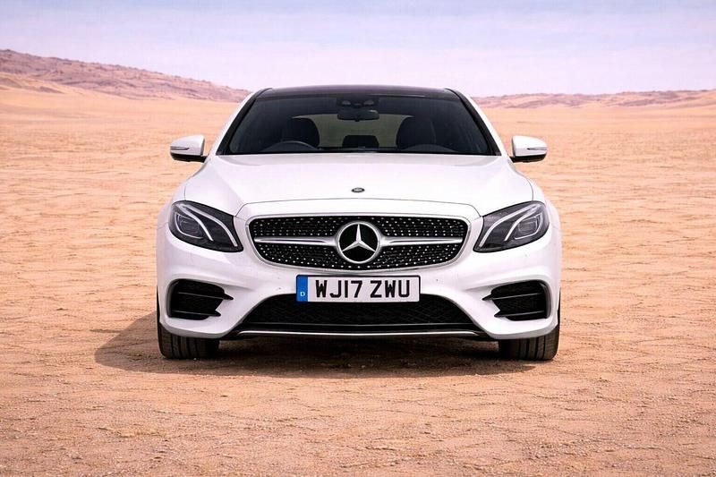 Used Mercedes E220 AMG line 194 HP (142 kW) 2017 White Sedan