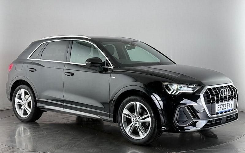 Black Used 2022 Audi Q3 S-Line SUV | £23,300 (Good price) - Image 1/2