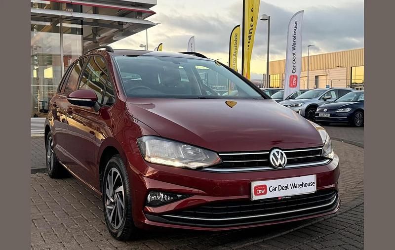 Red Used 2019 VW Golf Sportsvan Match MPV | £13,990 (Fair price) - Image 1/3
