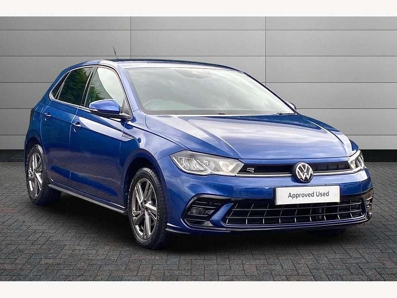 Blue Used 2023 VW Polo R-line Hatchback | £17,595 (Fair price) - Image 1/4