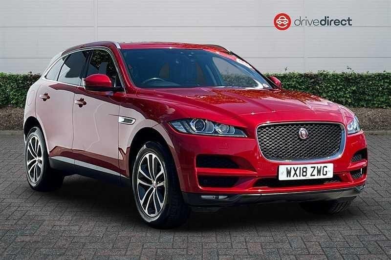Red Used 2018 Jaguar F-Pace Portfolio SUV | £16,495 (Fair price) - Image 1/4