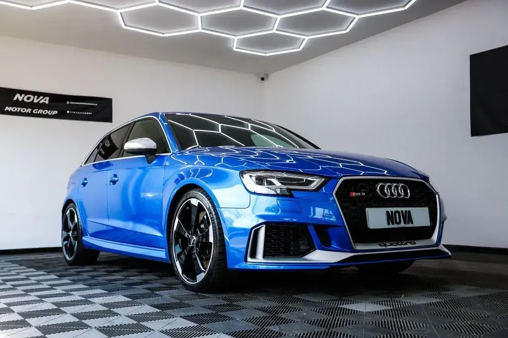 Used Audi RS3 Comfort 340 HP (250 kW) 2018 Blue Sedan