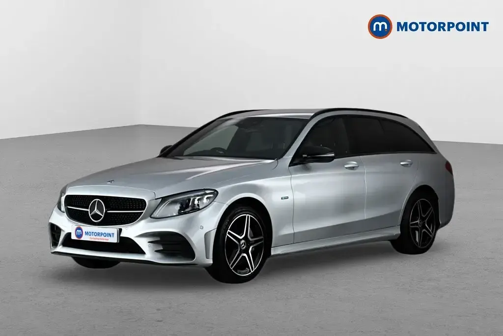 Used Mercedes C300e AMG line 2021 Silver Estate