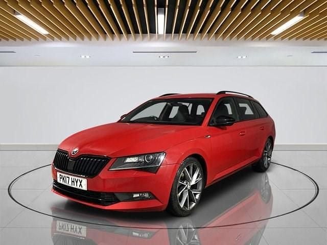 Used Skoda Superb SportLine 150 HP (110 kW) 2017 Red Estate