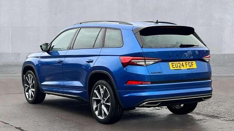Used Skoda Kodiaq SportLine 150 HP (110 kW) 2024 Blue SUV