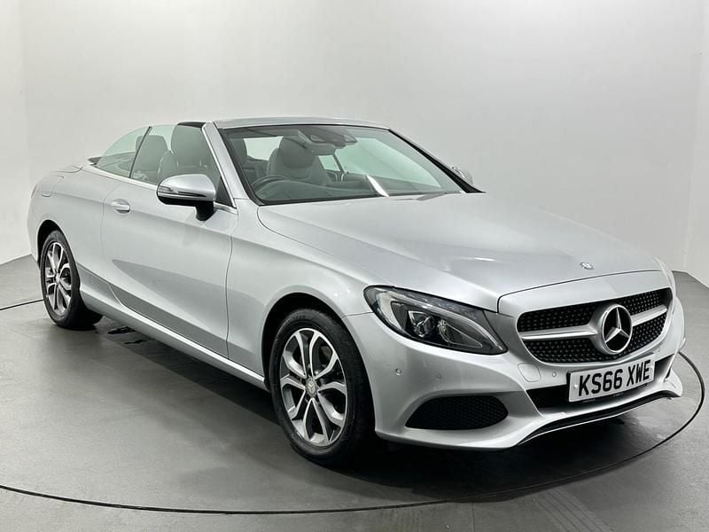 Used Mercedes C220 170 HP (125 kW) 2017 Silver Cabriolet