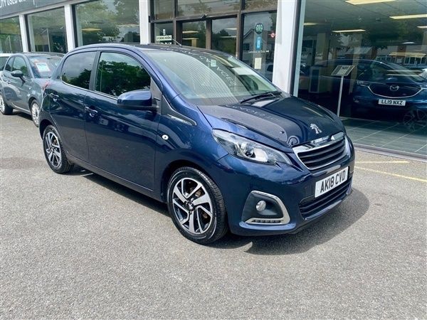 Blue Used 2018 Peugeot 108 Allure Hatchback | £5,500 (Fair price) - Image 1/1