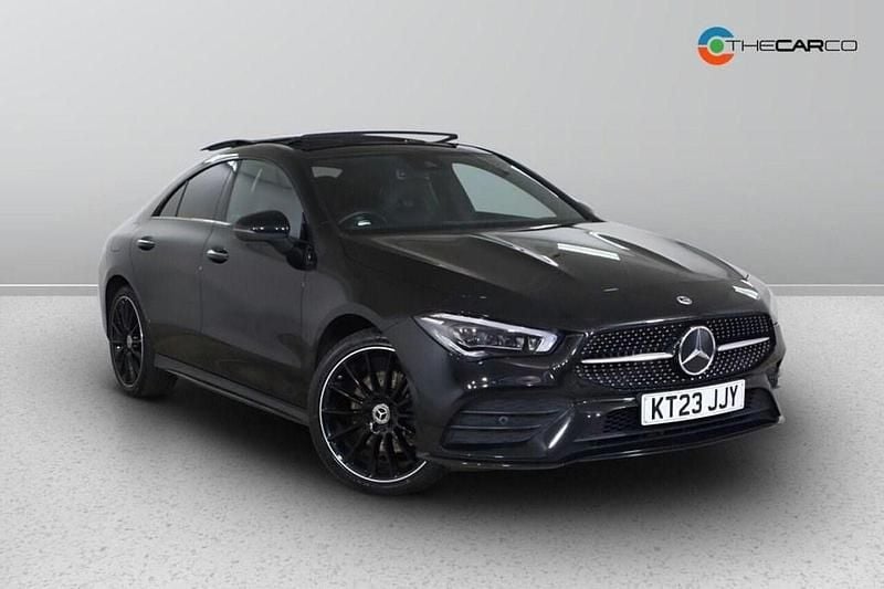 Black Used 2023 Mercedes CLA250e AMG Line Premium Plus Sedan | £26,475 (Fair price) - Image 1/1
