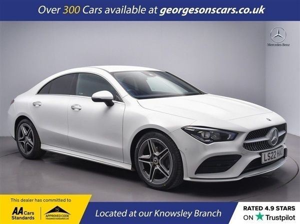 White Used 2022 Mercedes CLA180 AMG line Sedan | £28,800 (Expensive) - Image 1/1