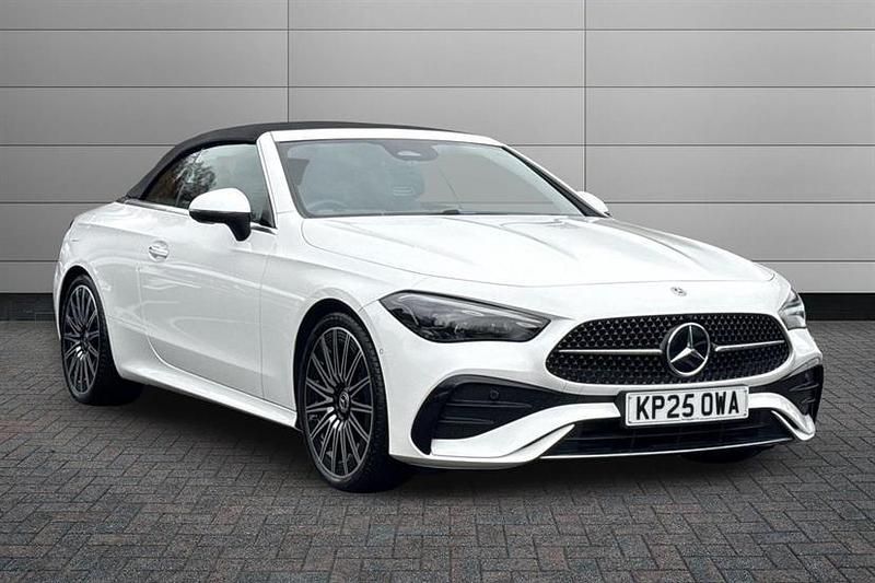 Used Mercedes CLE200 AMG Line Premium Plus 204 HP (150 kW) 2025 Opalite white bright Cabriolet