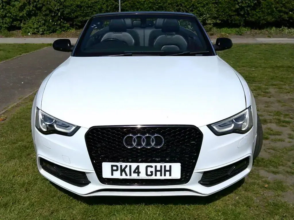 Used Audi A5 Cabriolet S-Line 177 HP (130 kW) 2014 White Cabriolet
