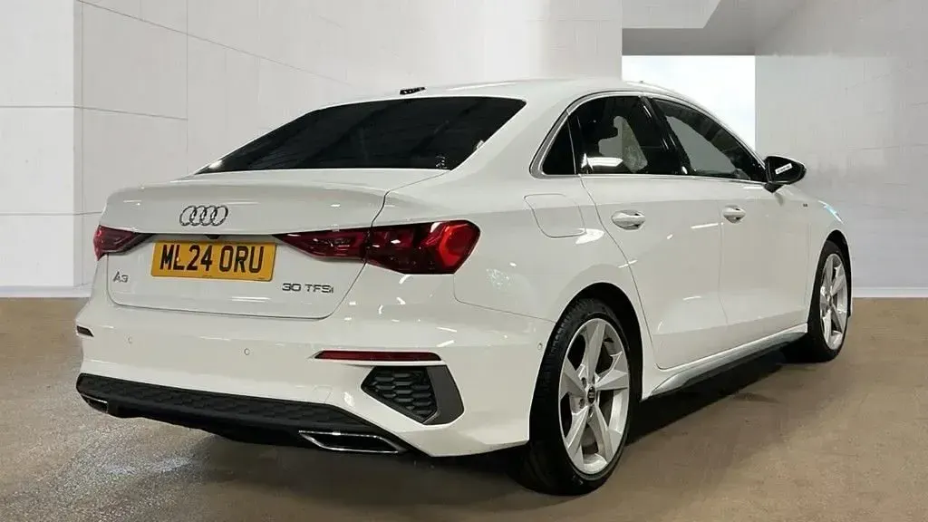 Used Audi A3 S-Line 110 HP (80 kW) 2024 White Sedan