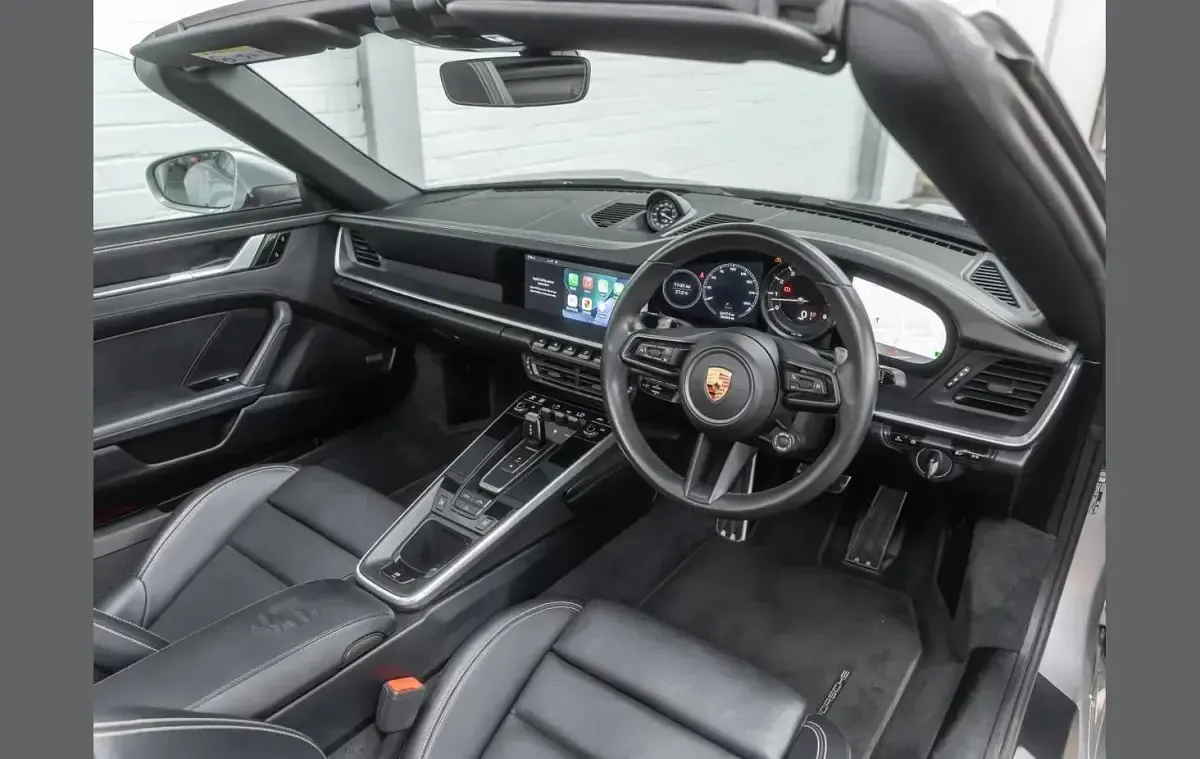 Used Porsche 911 444 HP (326 kW) 2019 Silver Cabriolet