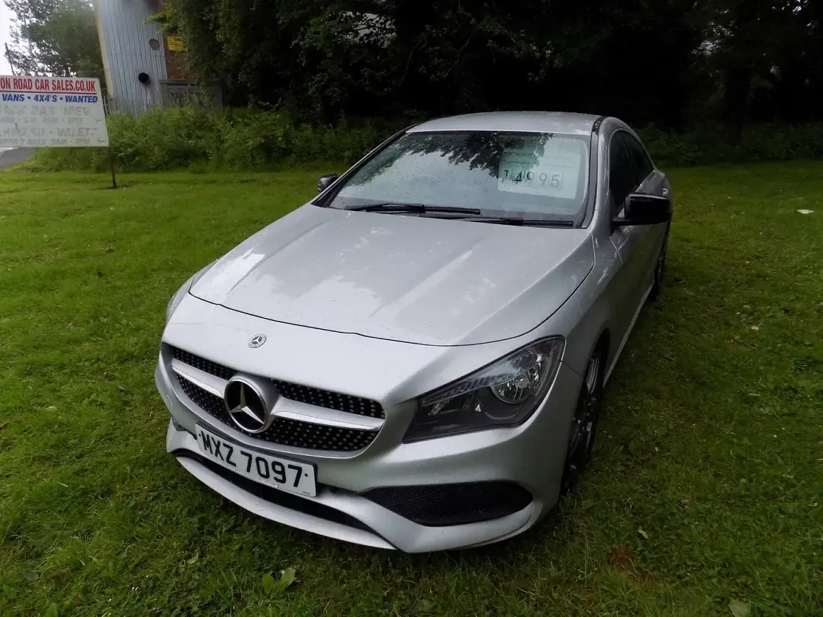 Used Mercedes CLA200 AMG line 156 HP (114 kW) 2018 Silver Sedan