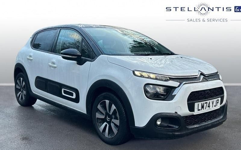 White Used 2024 Citroën C3 PureTech Hatchback | £13,818 (Good price) - Image 1/3