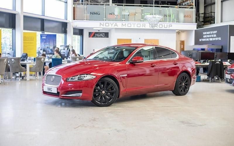 Red Used 2015 Jaguar XF Portfolio Sedan | £7,499 (Fair price) - Image 1/4