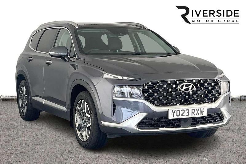 Lagoon blue Used 2023 Hyundai Santa Fe Ultimate SUV | £35,990 (A bit pricey) - Image 1/4