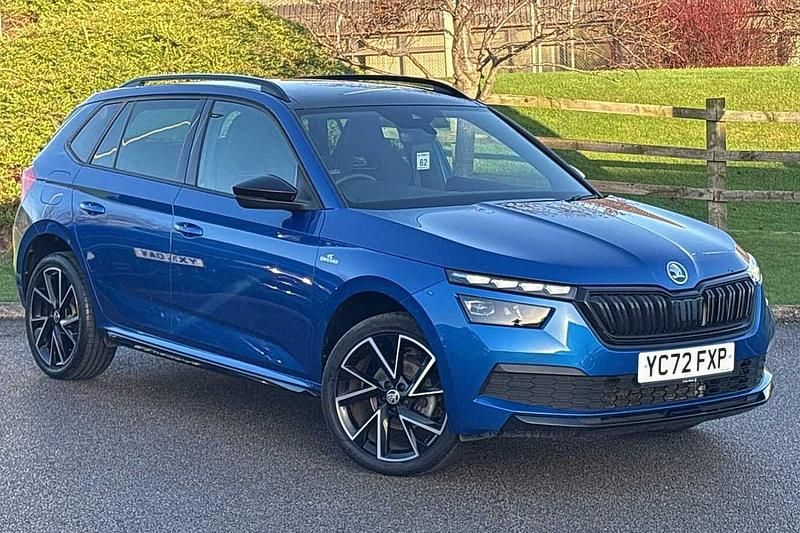 Used Skoda Kamiq Monte Carlo 147 HP (108 kW) 2022 Race blue metallic SUV