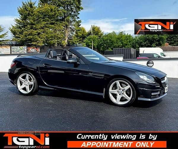 Black Used 2014 Mercedes SLK250 AMG Cabriolet | £9,995 (Fair price) - Image 1/3
