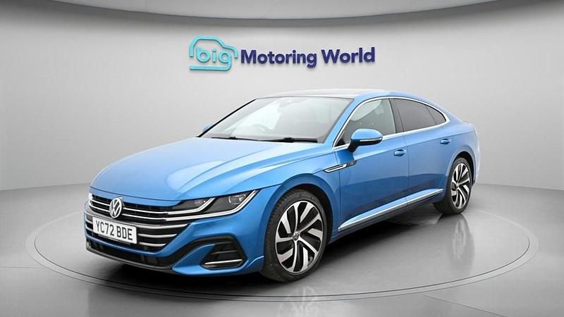 Used VW Arteon R-line 150 HP (110 kW) 2022 Blue Hatchback