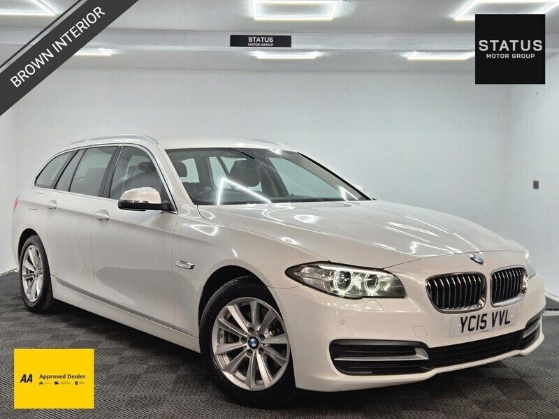 White Used 2015 BMW 520 Estate | £8,995 (Good price) - Image 1/4