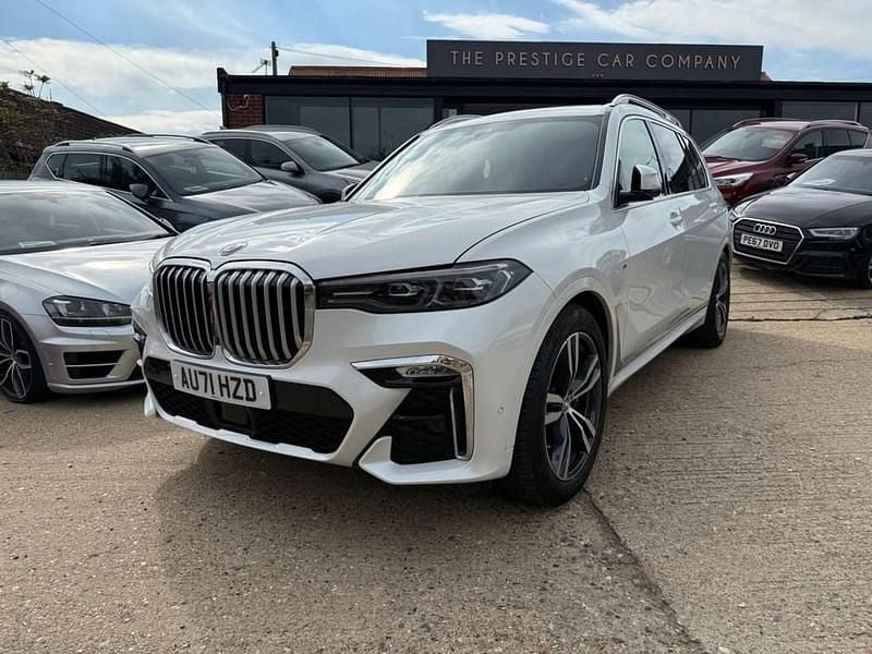White Used 2021 BMW X7 M Sport SUV | £49,995 (Good price) - Image 1/2