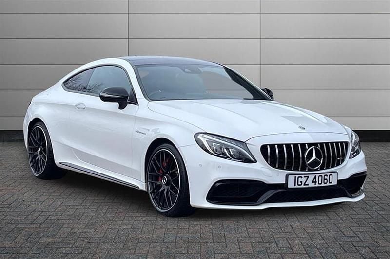 Polar white Used 2018 Mercedes C63S AMG Premium Coupe | £38,295 (Good price) - Image 1/4